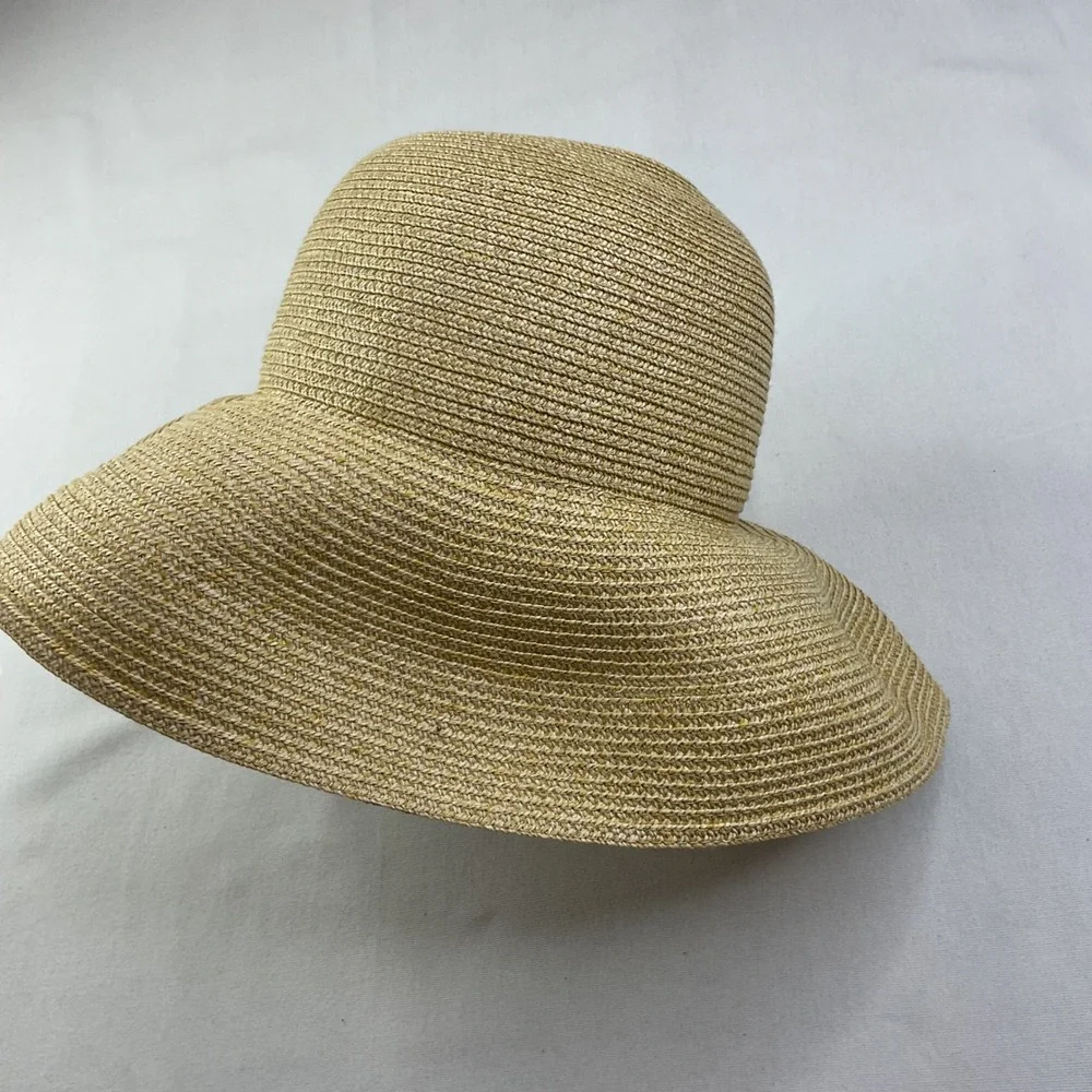 Betmar hat New York Tan Straw Sun Wide Brim Packable Summer Beach C166BUPPK